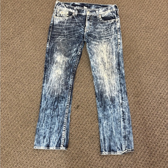 True Religion Acid Wash Jeans - Picture 1 of 5